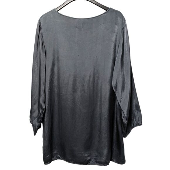 JET SET Cupro Slate Gray Tunic Top M - Picture 5 of 7
